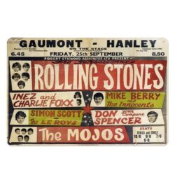 vintage metal plate rolling stones mojos 1