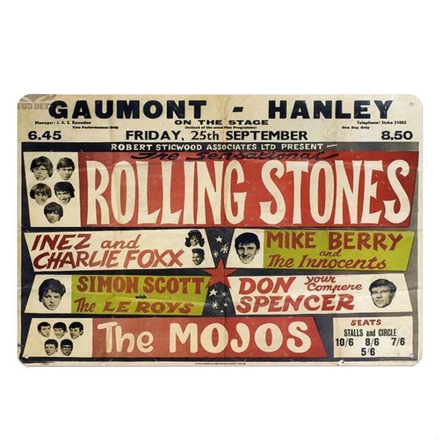 vintage metal plate rolling stones mojos 1 vintage metal plate rolling stones mojos 1