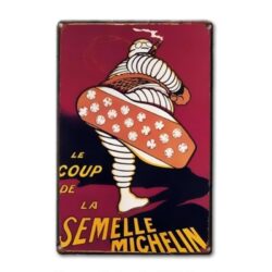 piastra metallo vintage suola michelin