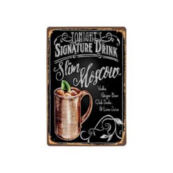 piastra metallica vintage slim mosca