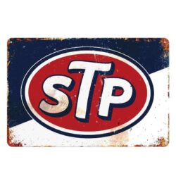 placca metallo vintage stp