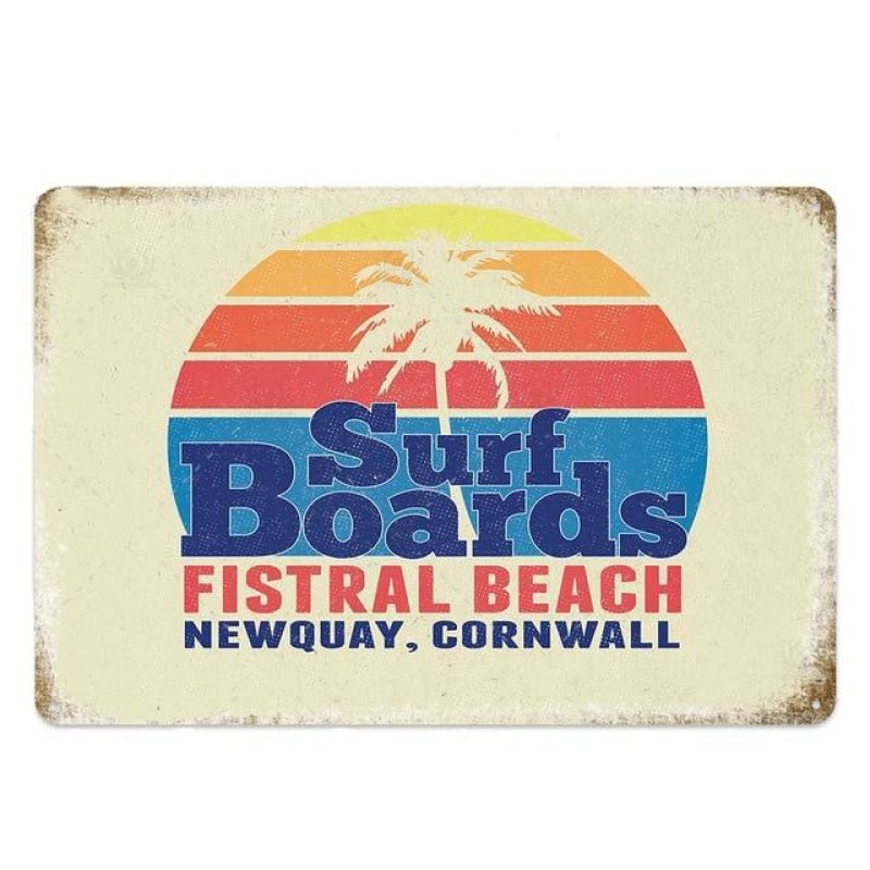 piastra metallica strade da surf vintage piastra metallica strade da surf vintage