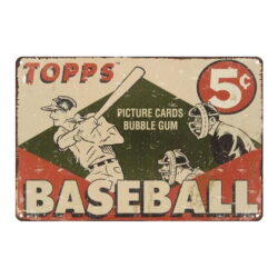top baseball con piastra metallica vintage