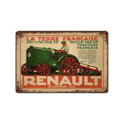 trattore vintage placcato metallico
