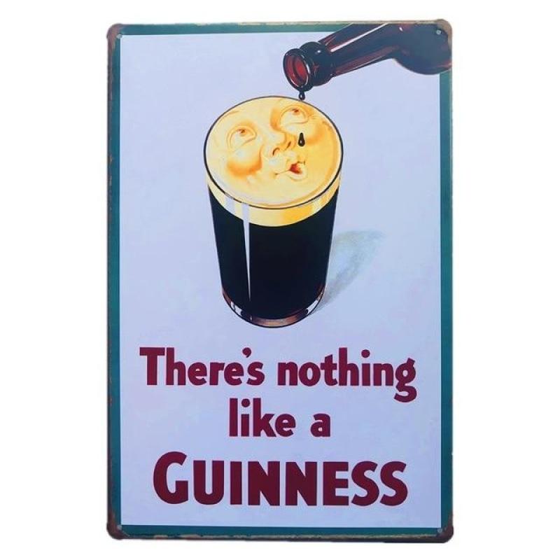 placca metallo vintage bicchiere guinness placca metallo vintage bicchiere guinness