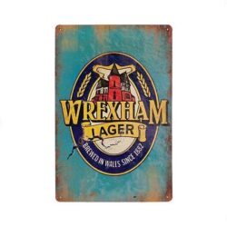 piastra metallica vintage wrexham