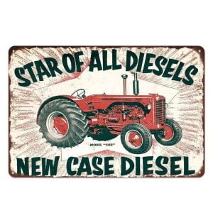 placca metallo agricola vintage