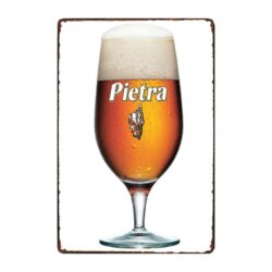 targa pubblicitaria birra pietra