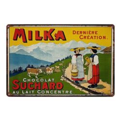 targa pubblicitaria di cioccolato