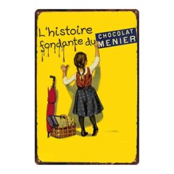 piatto pubblicitario cioccolato menier