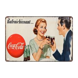 targa pubblicitaria della coca cola