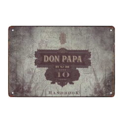 targa pubblicitaria don papa
