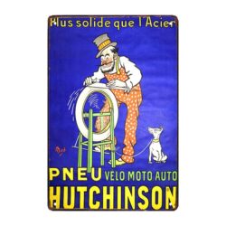 placca metallo hutchinson vintage