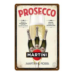 targhetta pubblicitaria martini in metallo