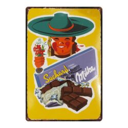 placca metallo vintage milka