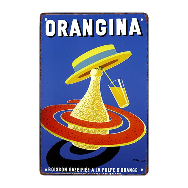 targa pubblicitaria orangina