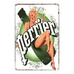 targa pubblicitaria perrier