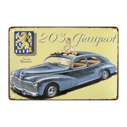 targa pubblicitaria peugeot