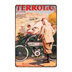 placca metallica vintage terrot