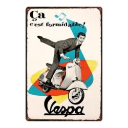 targa pubblicitaria vespa