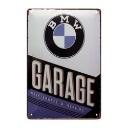 targa pubblicitaria vintage bmw