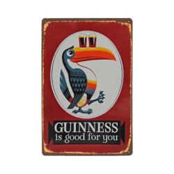 placca metallo vintage tucano guiness