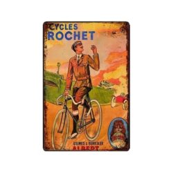 placca metallica cicli vintage rocchetto