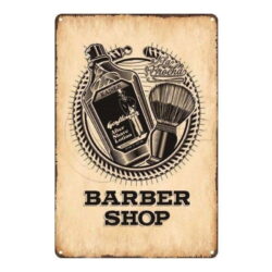 targa barbiere vintage