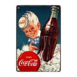 placca metallo vintage coca cola garcon
