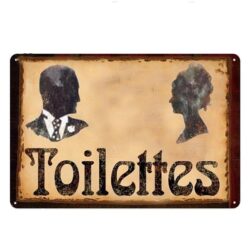 placca wc vintage
