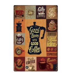 piatto caffe in metallo