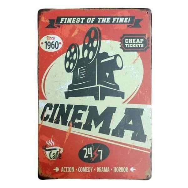 piastra metallo cinema vintage piastra metallo cinema vintage