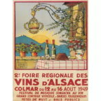 poster vintage alsazia