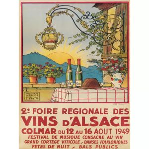 poster vintage alsazia