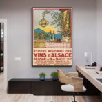 poster vintage alsazia