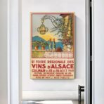 poster vintage alsazia