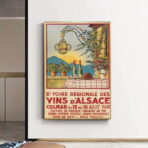 poster vintage alsazia