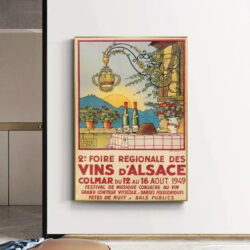 poster vintage alsazia