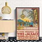 poster vintage alsazia