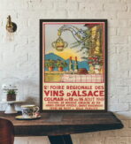 poster vintage alsazia