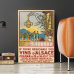 poster vintage alsazia