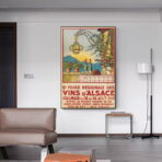 poster vintage alsazia