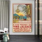 poster vintage alsazia