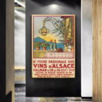 poster vintage alsazia