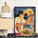 poster vintage delle hawaii