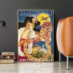 poster vintage delle hawaii