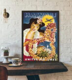 poster vintage delle hawaii