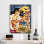 poster vintage delle hawaii