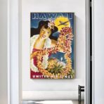 poster vintage delle hawaii