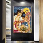 poster vintage delle hawaii
